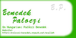 benedek paloczi business card